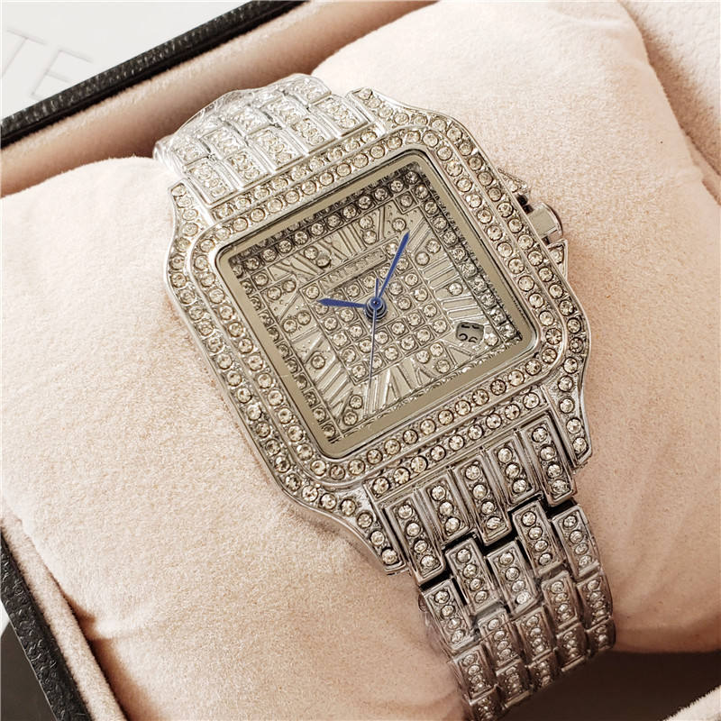 2020 Square Diamond Men Watch Luxury Gold Iced Out Watches Big Dial Quartz Business Wrist Hip Hop Male Clock Relogio Masculino, Slivery;brown
2020 Square Diamond Men Watch Luxury Gold Iced Out Watches Big Dial Quartz Business Wrist Hip Hop Male Clock Relogio Masculino, Slivery;brown