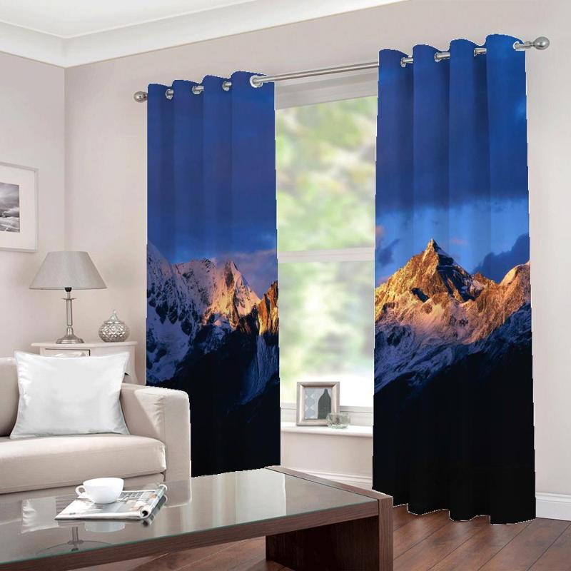 Modern Beautiful snow mountain scenery Window curtains Photo Print For bar KTV restaurant pastry shop Drapes Indoor Sets, As pic
Modern Beautiful snow mountain scenery Window curtains Photo Print For bar KTV restaurant pastry shop Drapes Indoor Sets, As pic