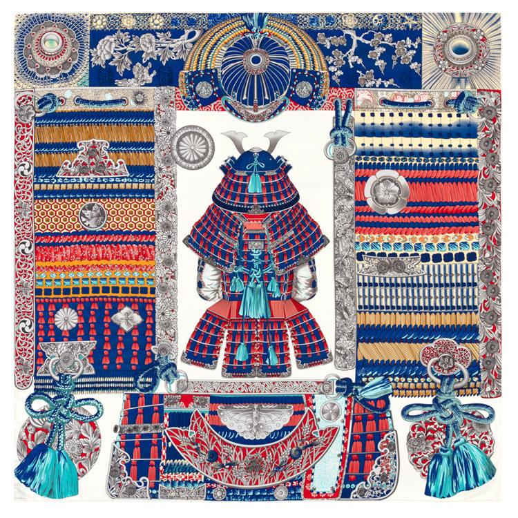 Manual Hand Rolled Twill Silk Scarf Women Palace Tassel Square Scarves Echarpes Foulards Femme Wrap Bandana Hijab 90CM*90CM