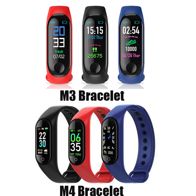 M3 M4 Smart Band Fitness Tracker Sport Bracelet Heart Rate Smart Watch 0.96inch Smartband Monitor Health Wristband PK mi Band 4 
M3 M4 Smart Band Fitness Tracker Sport Bracelet Heart Rate Smart Watch 0.96inch Smartband Monitor Health Wristband PK mi Band 4