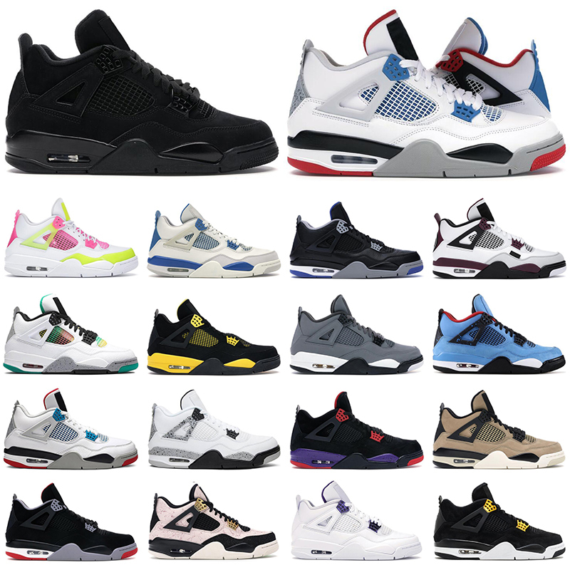 2021 mens basketball shoes jumpman 4s Black Cat Pure Money Bred White Cement men women sneakers outdoor sports fashion shoe, 16 cool grey
2021 mens basketball shoes jumpman 4s Black Cat Pure Money Bred White Cement men women sneakers outdoor sports fashion shoe, 16 cool grey