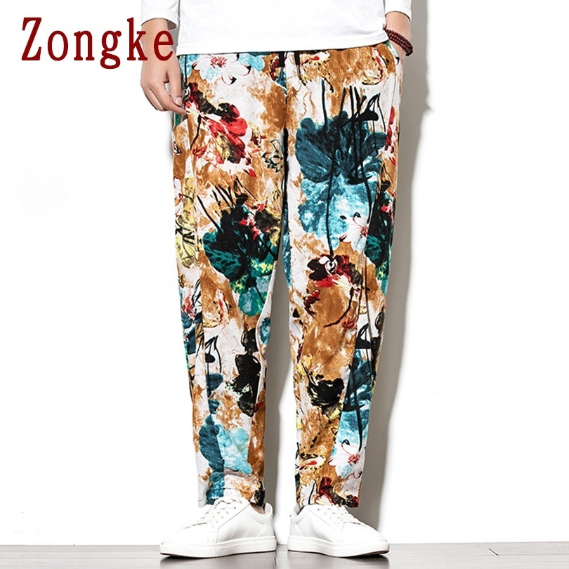 Zongke Japan Style Harem Pants Men Joggers Sweatpants Japanese Streetwear Men Pants Trousers Work Mens Pants M5XL 201110