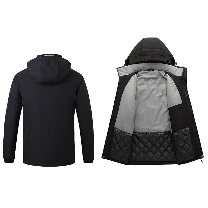 PARATAGO Men Heating Jacket Winter Electric Heated Clothes USB Charging Waterproof Windbreaker Heat Outdoor Skiing Coat P1138 201128