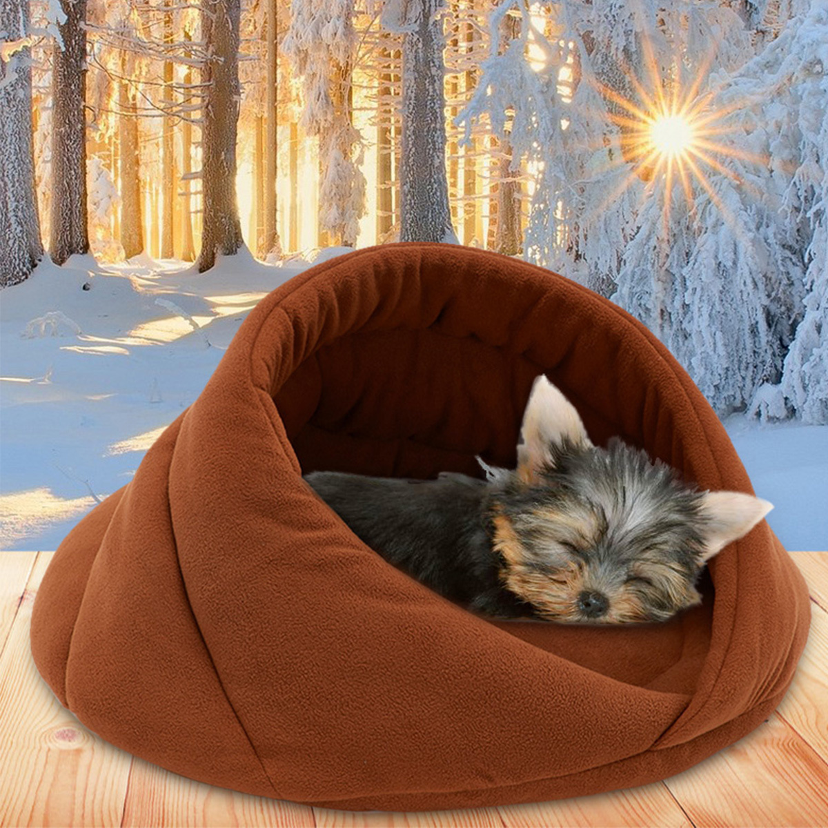 Warm Cat Bed Cave House Slippers Beds Dog Mat Kitten Mat Nest Kennel Soft Sofa Cushion Sleeping Bag Mats for Cats Dogs Supplies LJ201203