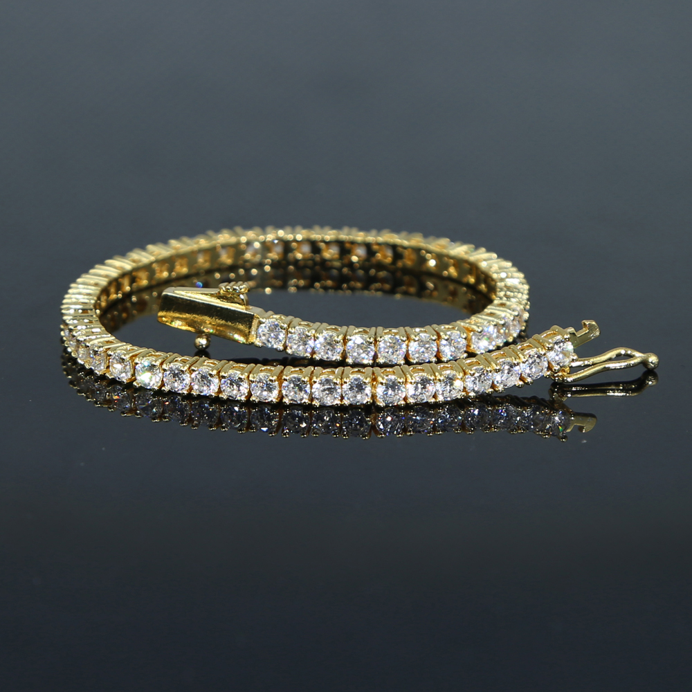 5A Cubic Zirconia CZ HIP Hop Bling Women Girl Jewelry 3MM CZ Thin Tennis Chain Sparking Fashion Bracelet Jewelry