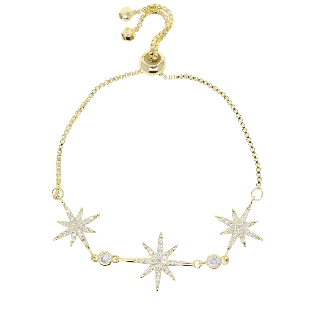 2020 Luxury Fashion Cubic Zirconia Stone Adjust Charm Bracelet for Women Exquisite Gold Silver Color Chain Cuff Bracelet Girl Jewelry Gift