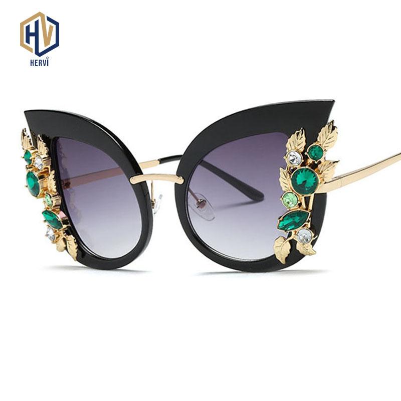 OFIR 2020 Fashion Sunglasses Big Cat Eye Metal Flower Green Precious Stones Frame Sun Glasses Aristocratic Lady Preference UV400
OFIR 2020 Fashion Sunglasses Big Cat Eye Metal Flower Green Precious Stones Frame Sun Glasses Aristocratic Lady Preference UV400