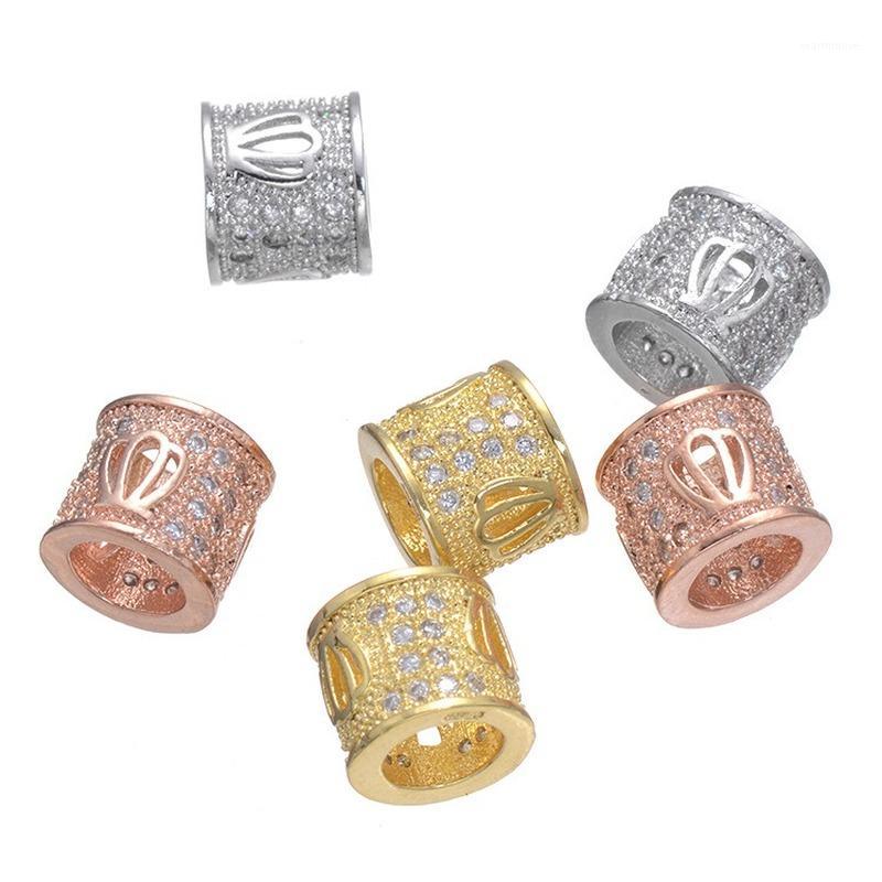 2PC Copper Inlaid Zircon Hollow Hollow Crown Flat Cylinder Charm Loose Beads CZ Handmade DIY Jewelry Making Finding Accessories1
2PC Copper Inlaid Zircon Hollow Hollow Crown Flat Cylinder Charm Loose Beads CZ Handmade DIY Jewelry Making Finding Accessories1