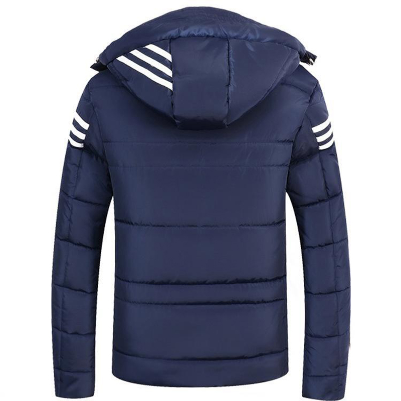 Winter Men's Thick Short Jacket Youth Warm Cotton Jacket Singlebreasted Casual Thick Warm Hooded Coat Plus Size 4xl T200117