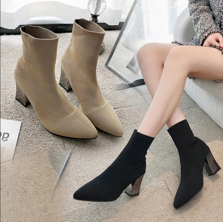 Socks Boots Women Shoes Woman Boots Fashion High Heel Ankle 2020 New Short Pointed High-heeled Elastic X3401, Black
Socks Boots Women Shoes Woman Boots Fashion High Heel Ankle 2020 New Short Pointed High-heeled Elastic X3401, Black