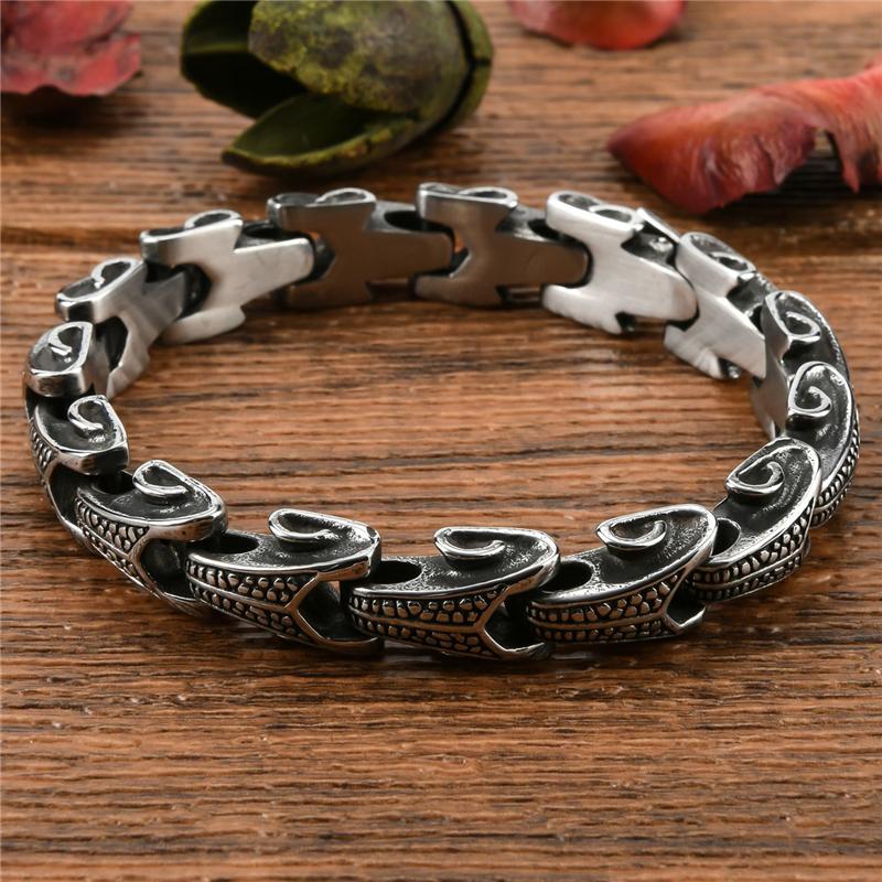 Retro Solid Dragon Bangles Fashion Jewelry Stainless Steel Keel Bracelet Accessories Men's Wristband Cuff Bracelets Dropshipping
Retro Solid Dragon Bangles Fashion Jewelry Stainless Steel Keel Bracelet Accessories Men's Wristband Cuff Bracelets Dropshipping