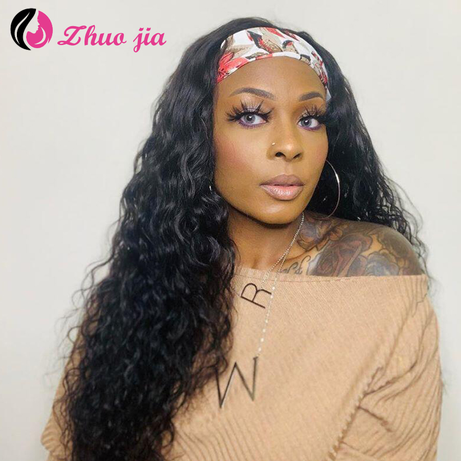 ZHUO JIA Brazilian Water Wave Headband Wigs For Black Women Curly Human Hair Wigs Glueless Full Machine Made Wig With Headband, As pic
ZHUO JIA Brazilian Water Wave Headband Wigs For Black Women Curly Human Hair Wigs Glueless Full Machine Made Wig With Headband, As pic