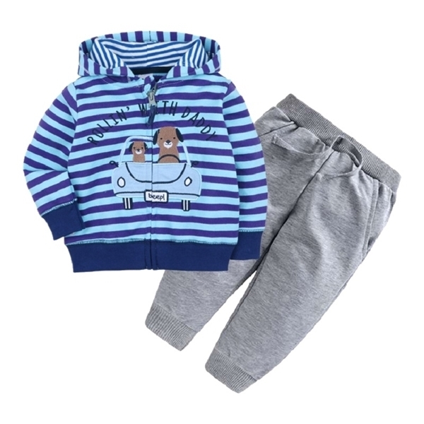 baby boy clothes long sleeve hoodie jacket+pants baby girl outfits infant set clothing 2020 autumn costume 2pcs/set cotton Y1105