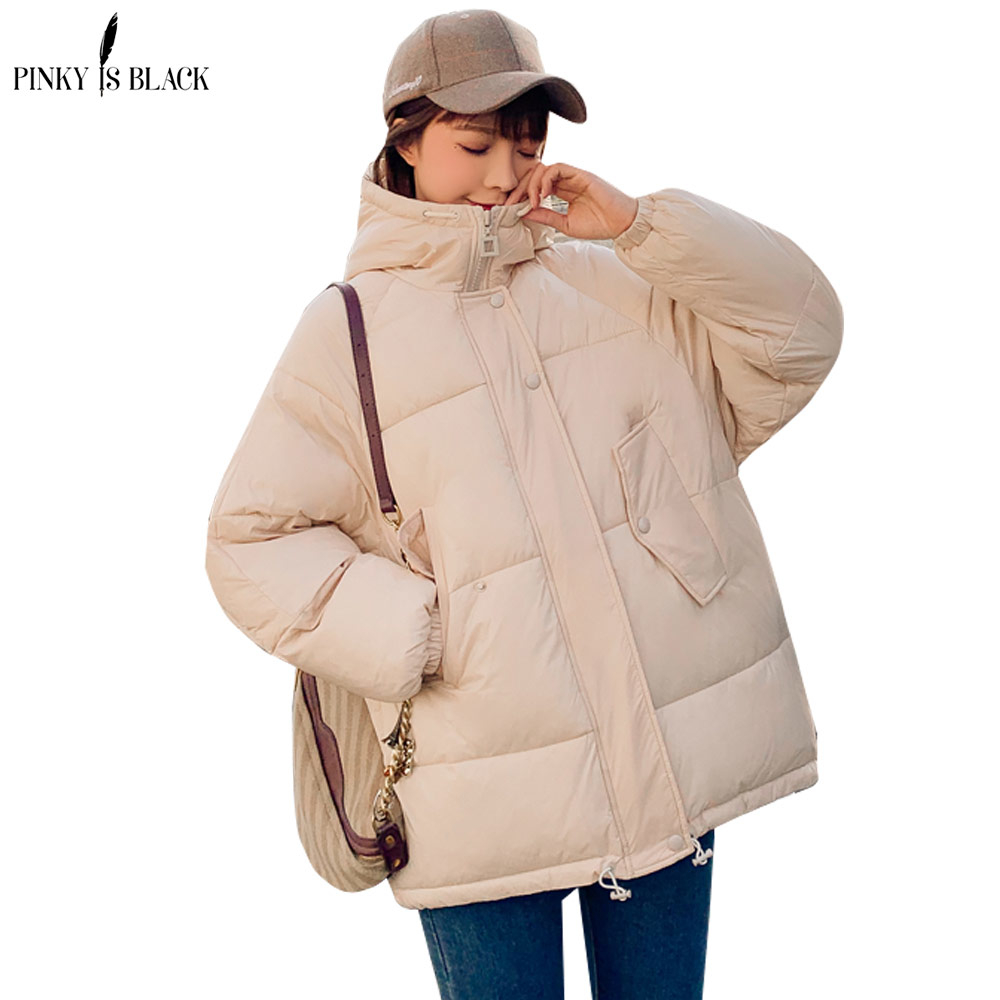 PinkyIsBlack Fashion Plus Size 2XL Down Jackets Women Winter Coat Short Thicken Warm Cotton Padded Winter Jacket Women Coat T200319