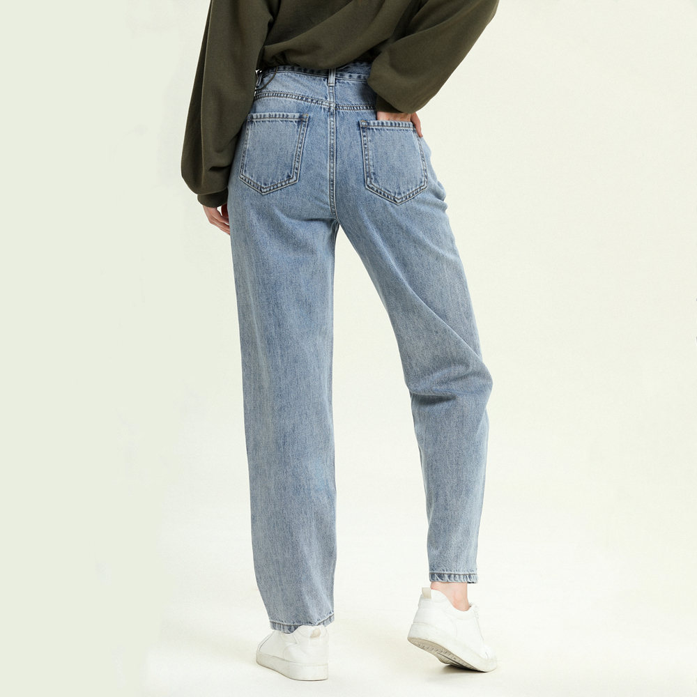 High Waist Straight Jeans Women Autumn Winter Boyfriend Loose Denim Pants Female Casual Classic Long Jean New Pants 201105