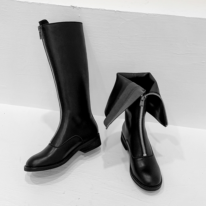 2021 Women Knee-boots 22-25 in Length Three Inches Heel Spring and Autumn Cow Shoes Front Zip Boots 2F1D, Black-autumn
2021 Women Knee-boots 22-25 in Length Three Inches Heel Spring and Autumn Cow Shoes Front Zip Boots 2F1D, Black-autumn