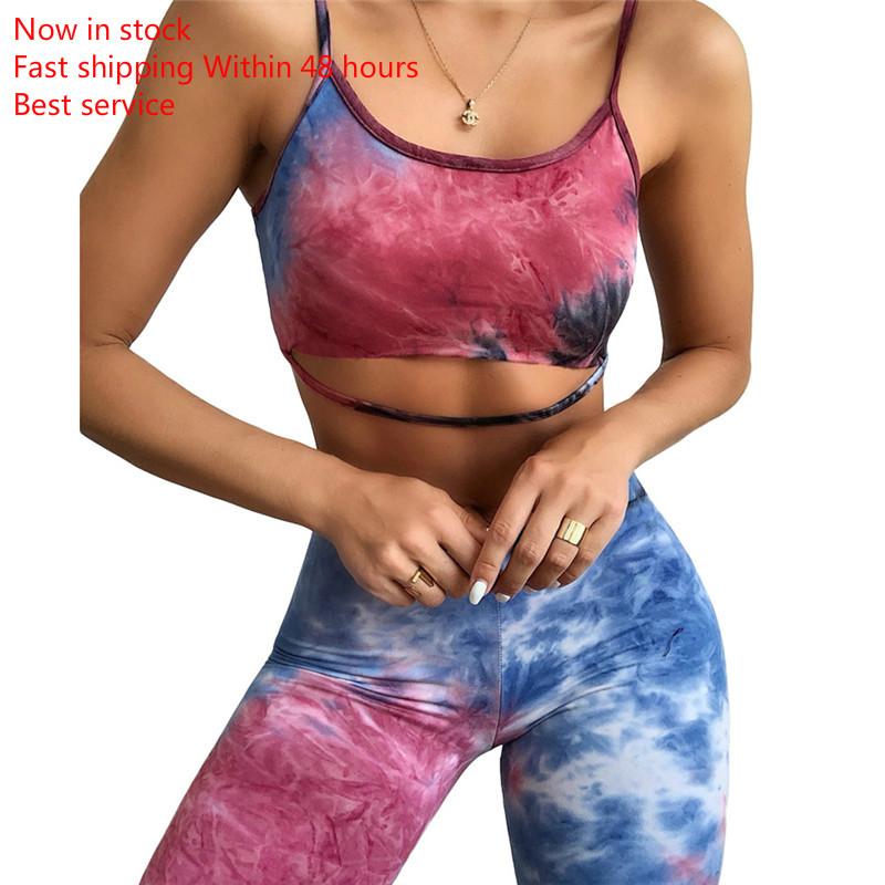 Women' Sexy Yoga Wear New Fashion Tie-Dye Pattern Sleeveless Clothing Set Hollow Vest High Waist Shorts Sportswear, As photo show
Women' Sexy Yoga Wear New Fashion Tie-Dye Pattern Sleeveless Clothing Set Hollow Vest High Waist Shorts Sportswear, As photo show