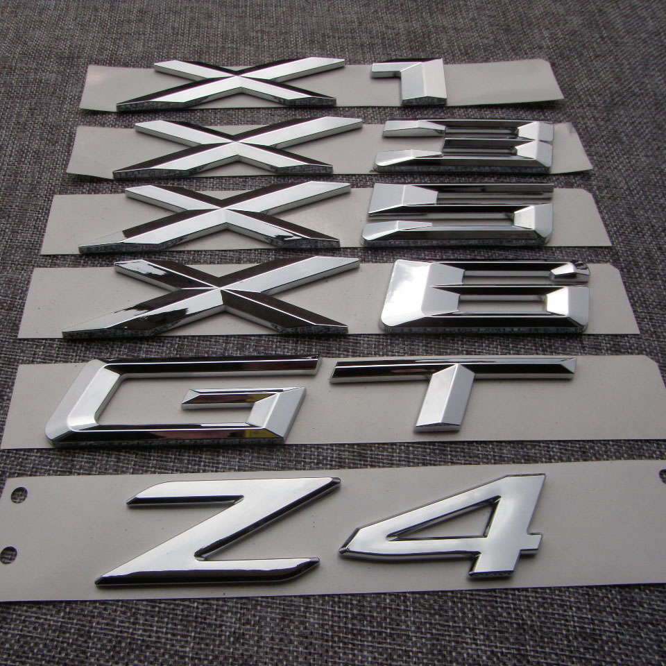 ABS Number Letters Word Car Trunk Badge Emblem Letter Decal Sticker for BMW 3 Series GT 5 Series GT X1 X3 X5 X6 Z4, Silver
ABS Number Letters Word Car Trunk Badge Emblem Letter Decal Sticker for BMW 3 Series GT 5 Series GT X1 X3 X5 X6 Z4, Silver