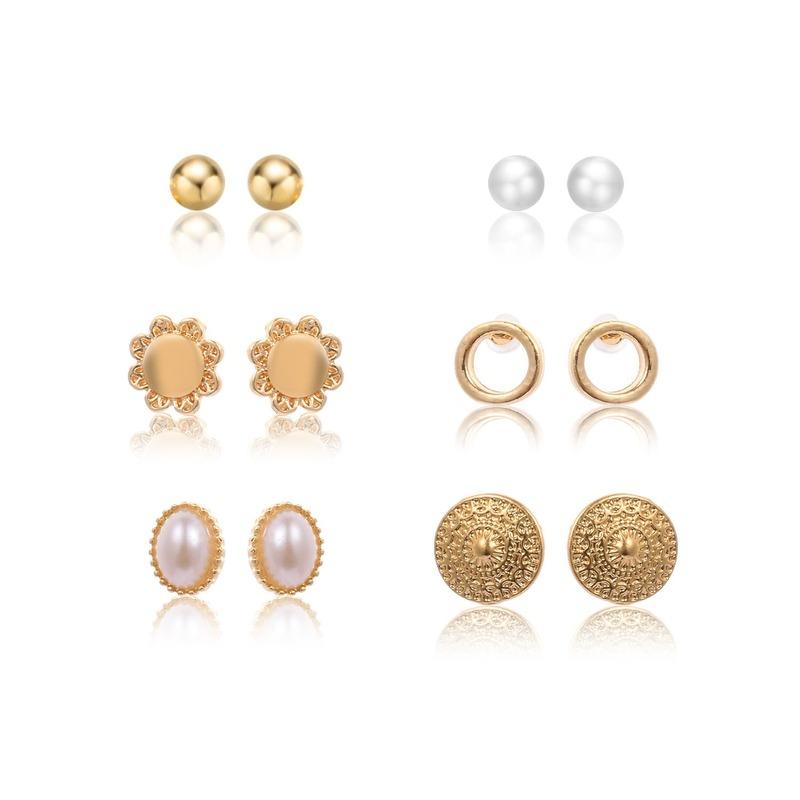 2021 New Lady Simple Pearl Geometry Card Stud Earrings Set Korean Fashion Girls Gift Jewelry Wholesale Flower Trendy
2021 New Lady Simple Pearl Geometry Card Stud Earrings Set Korean Fashion Girls Gift Jewelry Wholesale Flower Trendy