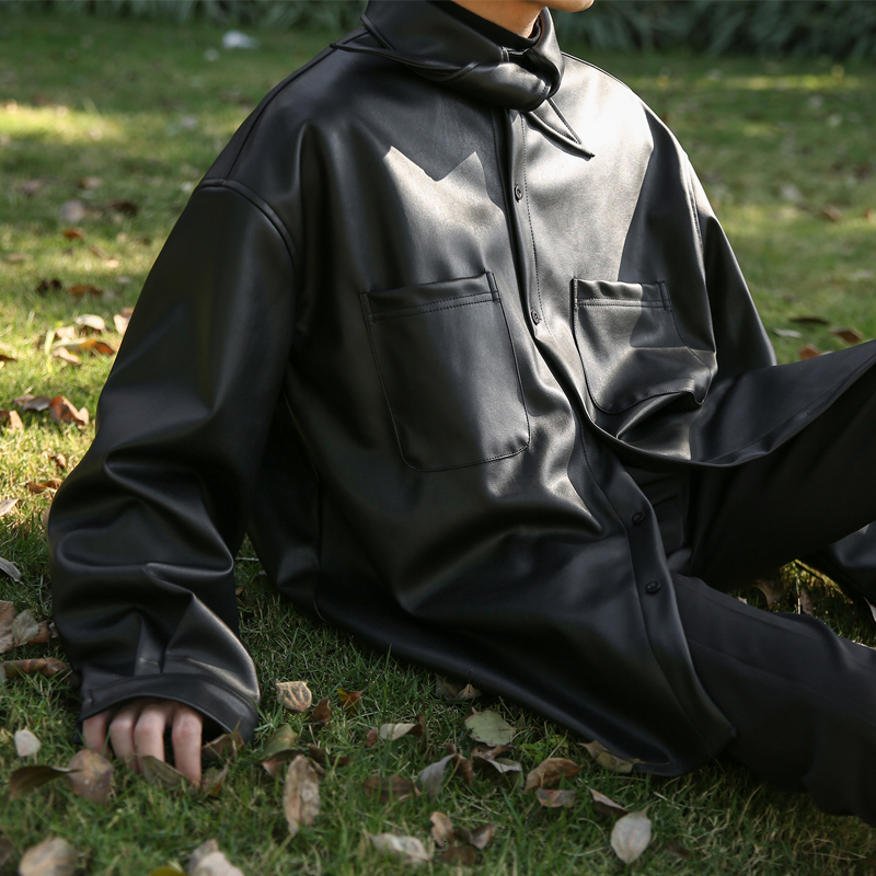 2021 S-6xl. Spring Summer New Tie Money Sleeve Long Jacket Young Korean Version of Loose Male Female Leather Shirt 8V4L, 11
2021 S-6xl. Spring Summer New Tie Money Sleeve Long Jacket Young Korean Version of Loose Male Female Leather Shirt 8V4L, 11