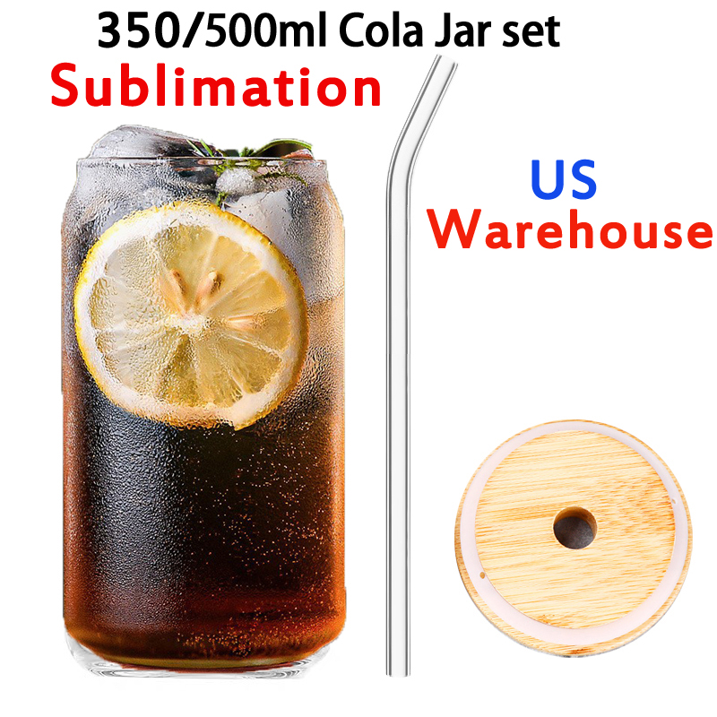 Local warehouse Sublimation 16oz clear frosted Glass tumbler can Creative Sequins Can shape Bottle Summer Drinkware Coffee with wood lid and plastic straw Z11
Local warehouse Sublimation 16oz clear frosted Glass tumbler can Creative Sequins Can shape Bottle Summer Drinkware Coffee with wood lid and plastic straw Z11