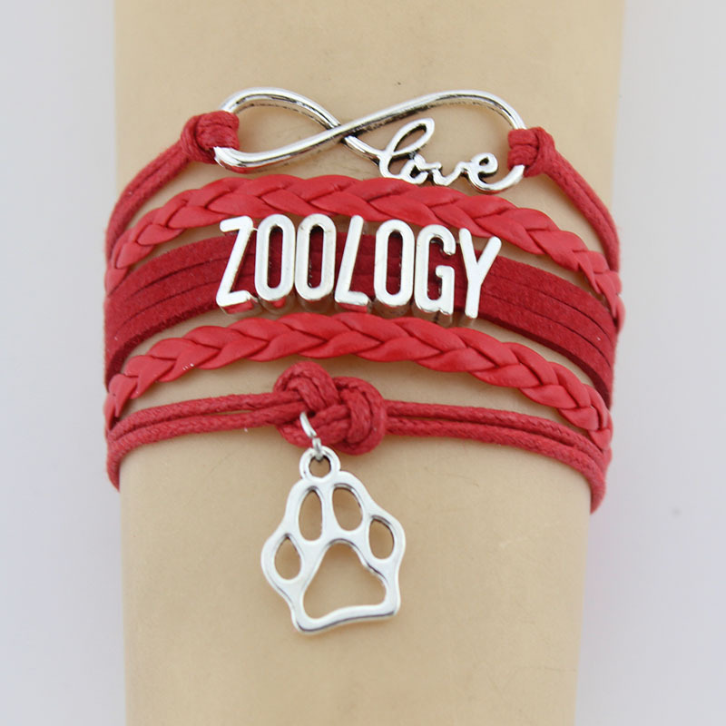 Infinity Love Zoology Paw Charm Wrap Bracelets Paw Print Charms Animal Bracelet Gifts for Women & Men Bracelets Jewelry