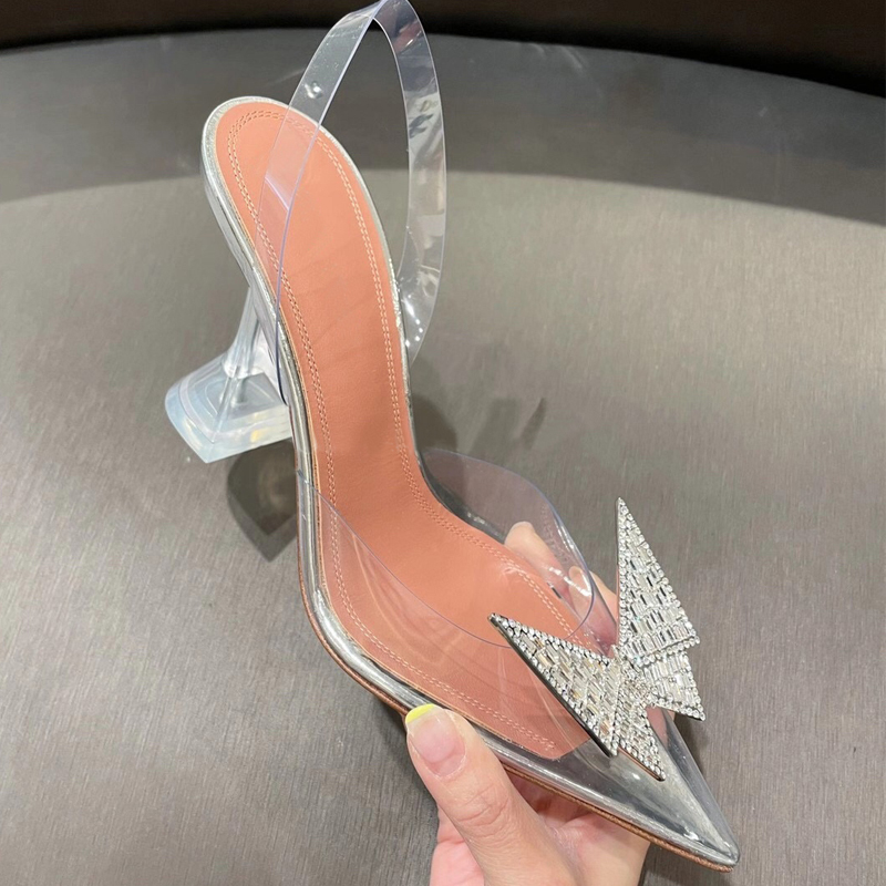 2021 Designer Summer Clear PVC Crystal Sandals Women rhinestone Butterfly Cup high Heel ladies Party Shoes Pumps Runway High Heel Sandals, Black
2021 Designer Summer Clear PVC Crystal Sandals Women rhinestone Butterfly Cup high Heel ladies Party Shoes Pumps Runway High Heel Sandals, Black