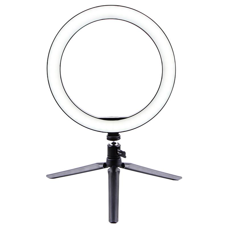 Ring Light 10 Inch LED Dimmable Desktop Lamp Makeup Selfie Ring Light with Tripod Stand & Cell Phone Holder for YouTube Video/Ph
Ring Light 10 Inch LED Dimmable Desktop Lamp Makeup Selfie Ring Light with Tripod Stand & Cell Phone Holder for YouTube Video/Ph
