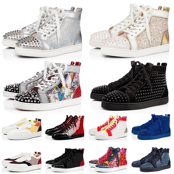 Top sale 2020 Mens Womens Red Bottoms Shoes With box Spikes Platform Casual Shoes Red Bottom étoile vintage flat Designer Sneakers Size 13, 39
Top sale 2020 Mens Womens Red Bottoms Shoes With box Spikes Platform Casual Shoes Red Bottom étoile vintage flat Designer Sneakers Size 13, 39