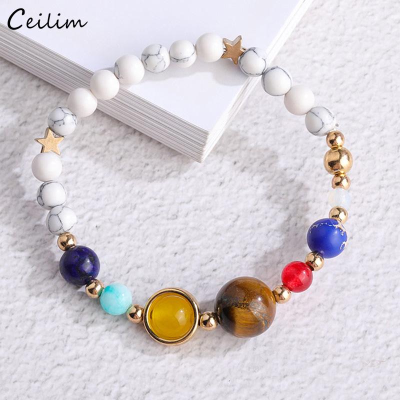 Handmade Universe Galaxy Moon Star Solar System Planets Bracelet Fashion Natural Stone Bead Bracelets for Women Men Yoga Jewelry
Handmade Universe Galaxy Moon Star Solar System Planets Bracelet Fashion Natural Stone Bead Bracelets for Women Men Yoga Jewelry