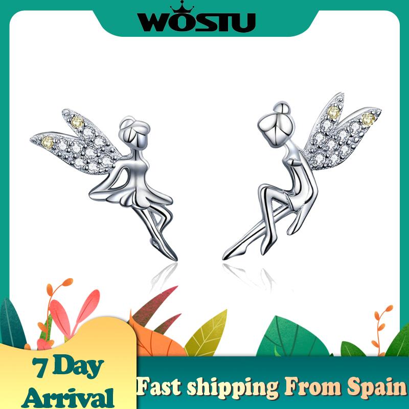 WOSTU Classic 925 Sterling Silver Spring Fairy Elf CZ Stud Earrings For Women Tiny Earrings Wedding Silver Jewelry Gift DAE046
WOSTU Classic 925 Sterling Silver Spring Fairy Elf CZ Stud Earrings For Women Tiny Earrings Wedding Silver Jewelry Gift DAE046