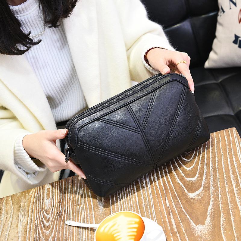 Women's Bag, 2021, Spring, Summer, New, Single Shoulder Bag, Fashion, Embroidered Purse, Solid Color Double-Layer Diagonal Bag, Black
Women's Bag, 2021, Spring, Summer, New, Single Shoulder Bag, Fashion, Embroidered Purse, Solid Color Double-Layer Diagonal Bag, Black