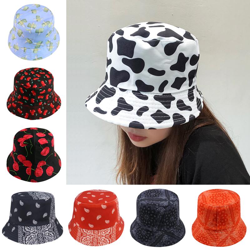 New Autumn Black White Cow Pattern Print Bucket Hats Windproof Cute Street Retro Fisherman Hats Caps Fashion 17 Colors
New Autumn Black White Cow Pattern Print Bucket Hats Windproof Cute Street Retro Fisherman Hats Caps Fashion 17 Colors