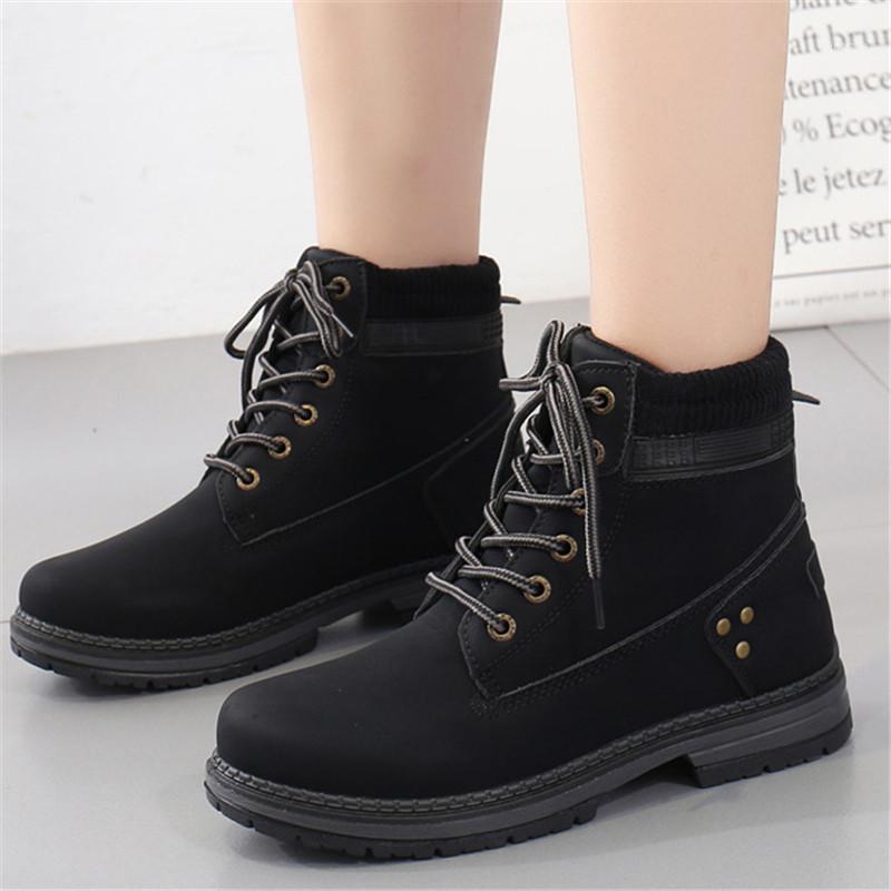 Women Ankle Boots Flock Lace Up Bootee Woman Square Heel Non-Slip Boots Ladies Female Spring Autumn Fashion Shoes1, Black
Women Ankle Boots Flock Lace Up Bootee Woman Square Heel Non-Slip Boots Ladies Female Spring Autumn Fashion Shoes1, Black