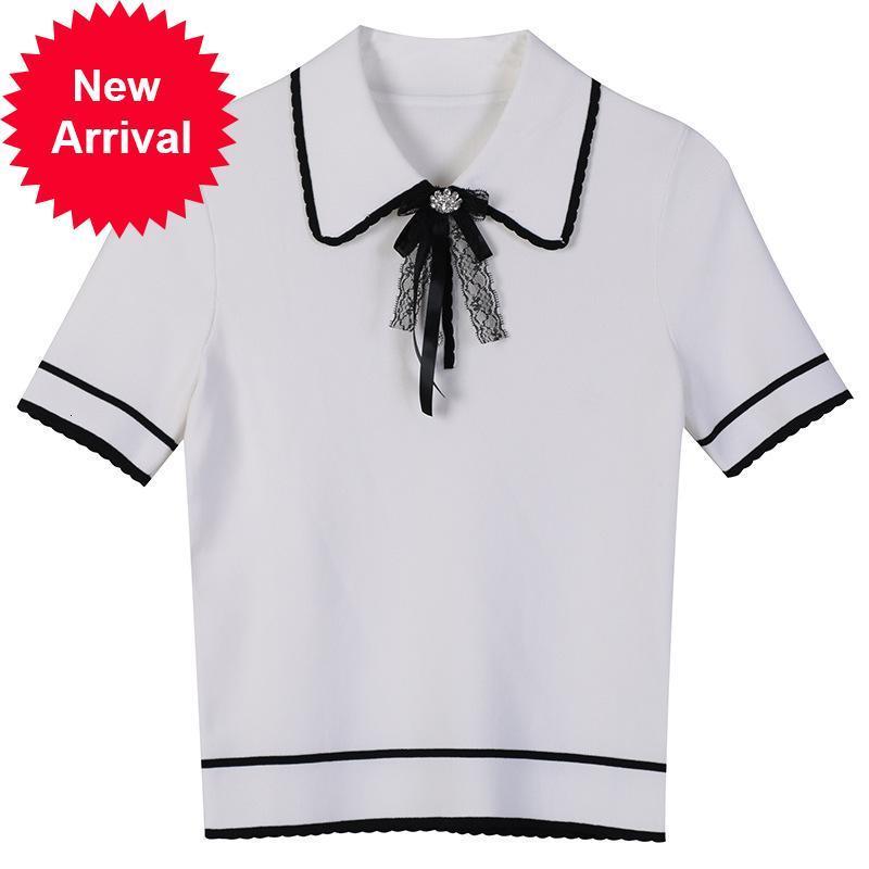 New Brand 2021 Summer Women's Luxury Design Short Arc Slight Sleeved Income Top of Malha Pullover Thin Shirt YS11, White
New Brand 2021 Summer Women's Luxury Design Short Arc Slight Sleeved Income Top of Malha Pullover Thin Shirt YS11, White