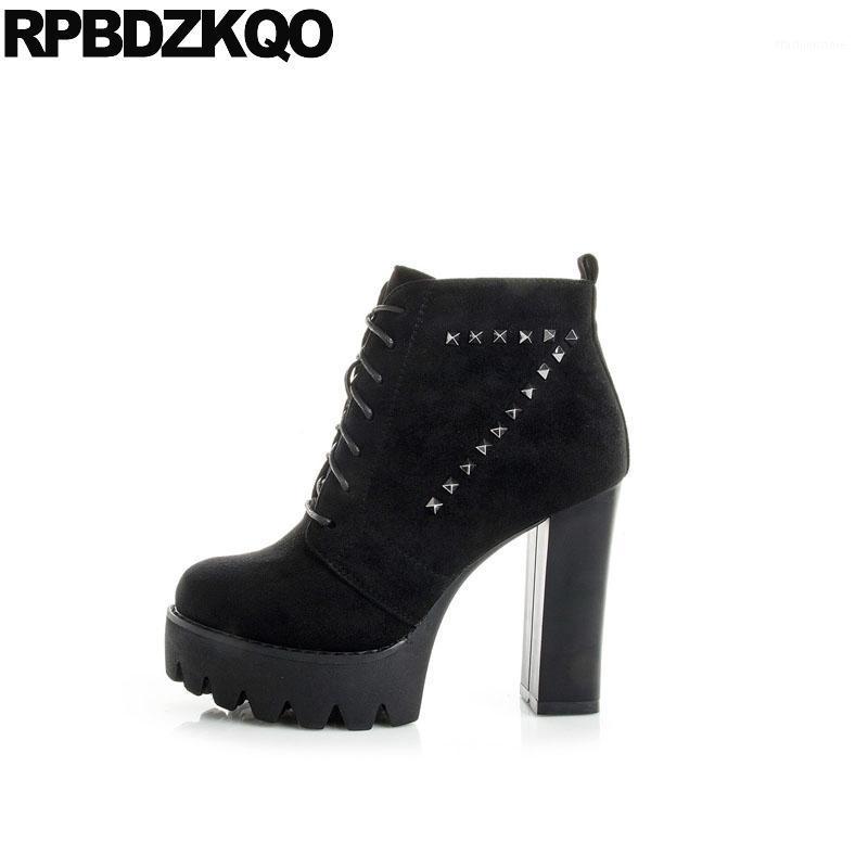 chunky exotic dancer fetish extreme high heel shoes gothic women ankle boots 2021 round toe black booties fashion sexy lace up1, Black 2
chunky exotic dancer fetish extreme high heel shoes gothic women ankle boots 2021 round toe black booties fashion sexy lace up1, Black 2