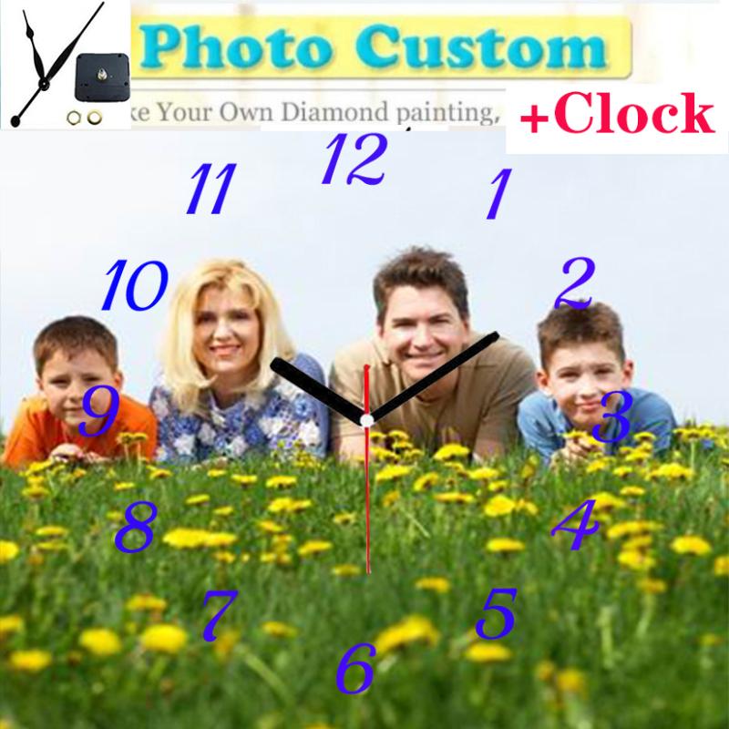 2020 DIY 5D Diamond Painting Full Square/ Round Photo Custom Clock 5D Custom Private Personal Customization Clocks Cross Stitch
2020 DIY 5D Diamond Painting Full Square/ Round Photo Custom Clock 5D Custom Private Personal Customization Clocks Cross Stitch