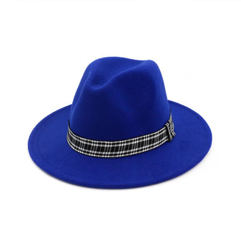 women hats solid color wide brim with band belt fedora hats winter women men plaid band formal dress panama casual winter, Dark grey
women hats solid color wide brim with band belt fedora hats winter women men plaid band formal dress panama casual winter, Dark grey