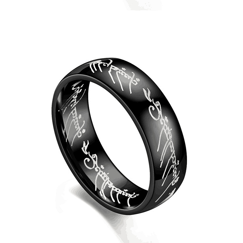 Titanium Steel Power Ring Gold Lord of Ring Lovers Couple Rings Women Men Band Ring for Man Cool Punk Rings Jewelry Wholesale Price
