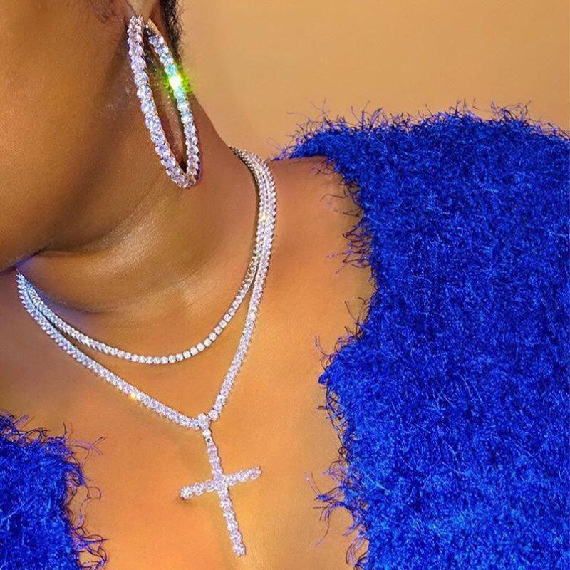 55mm Big Hoop Earrings for Women Round Circle Iced out bling 5A cz cubic zirconia Earring Jewelry fashion Female wedding gift
55mm Big Hoop Earrings for Women Round Circle Iced out bling 5A cz cubic zirconia Earring Jewelry fashion Female wedding gift