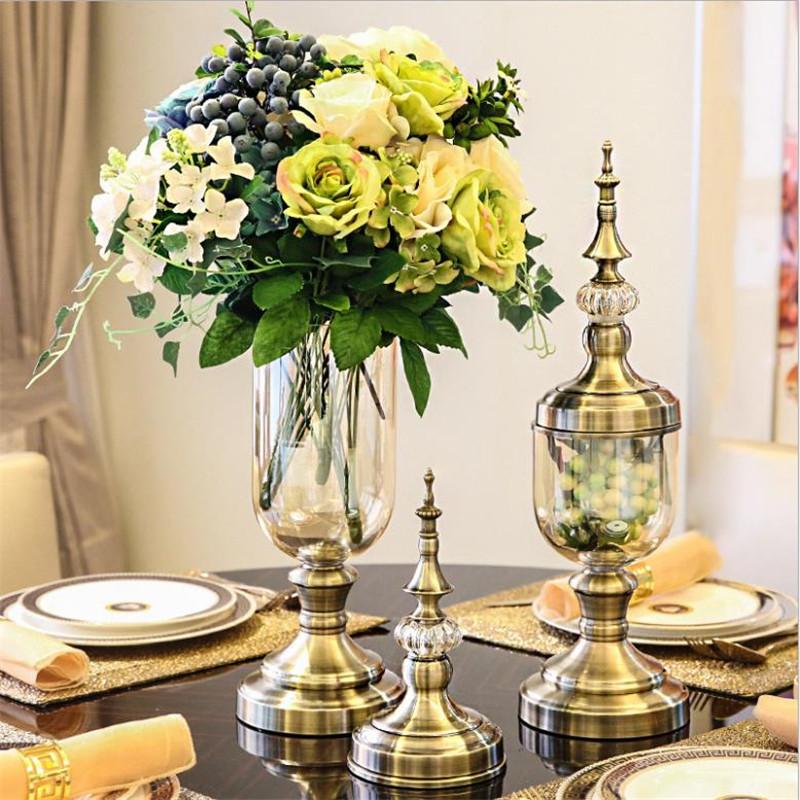 Flone Wedding Home Dining Table Decoration Simple European Style Metal Base Glass Flowers Vase Blown process Glass Material, Bronze small
Flone Wedding Home Dining Table Decoration Simple European Style Metal Base Glass Flowers Vase Blown process Glass Material, Bronze small