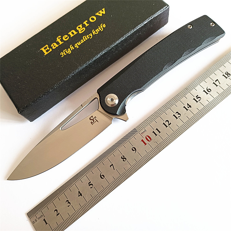 Eafengrow Sitivien ST126 D2 EDC Pocket Knife G10 Handle Bearing Flipper Utility Camping Outdoor Hunting Survival Folding Knife
Eafengrow Sitivien ST126 D2 EDC Pocket Knife G10 Handle Bearing Flipper Utility Camping Outdoor Hunting Survival Folding Knife