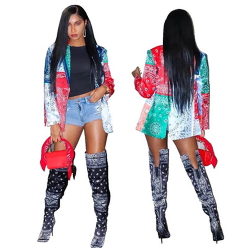 Women Blazers Fashion Trend Printing Long Sleeve Strapless Single Breasted Suits Designer Female Autumn New Lapel Slim Casual Blazers, Multi
Women Blazers Fashion Trend Printing Long Sleeve Strapless Single Breasted Suits Designer Female Autumn New Lapel Slim Casual Blazers, Multi