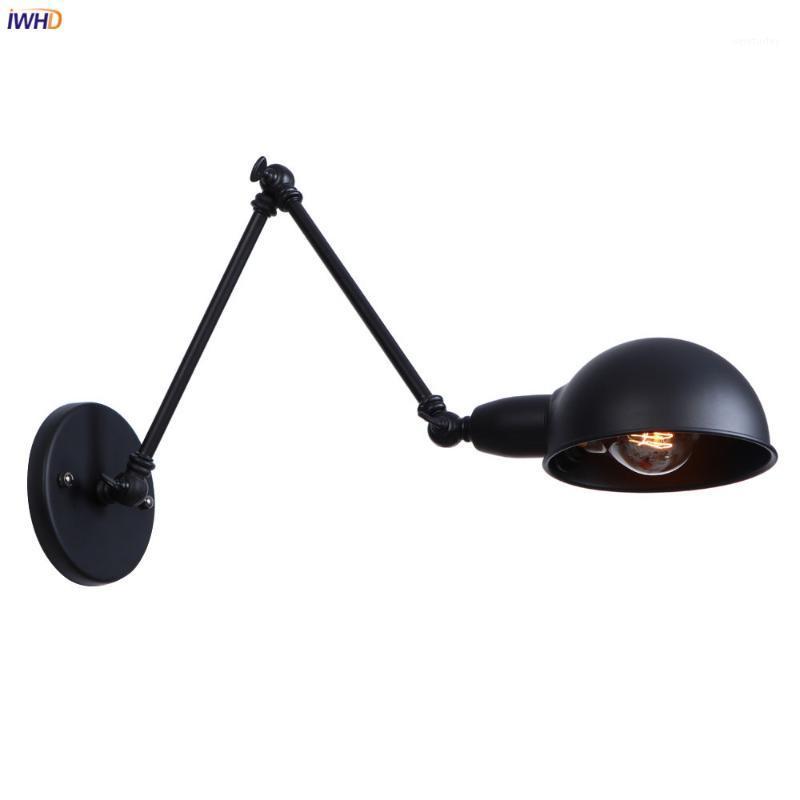 IWHD Loft Black Retro LED Wall Light Fixtures Hallway Bedroom Stair Swing Long Arm Vintage Wall Lamp Sconce Lamparas De Pared1
IWHD Loft Black Retro LED Wall Light Fixtures Hallway Bedroom Stair Swing Long Arm Vintage Wall Lamp Sconce Lamparas De Pared1