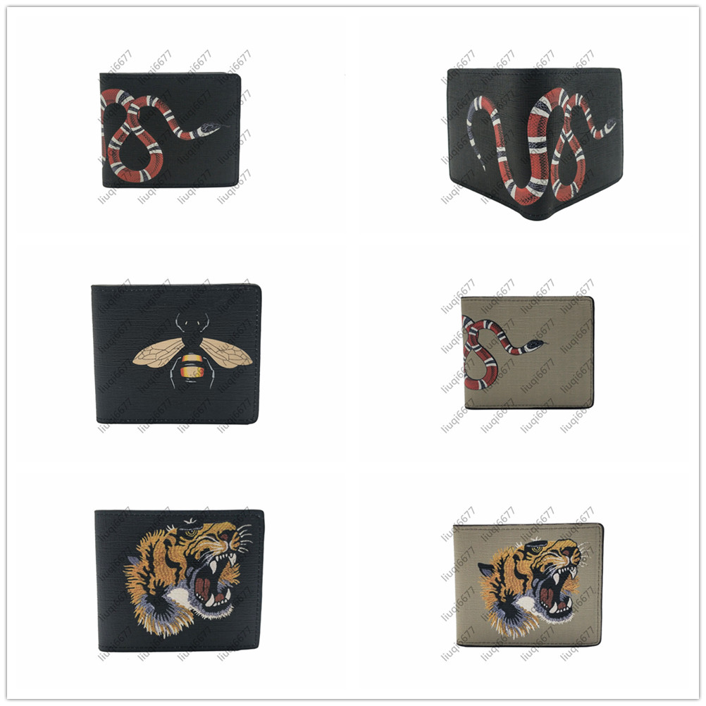 Men Animal Short Wallet Leather Black Snake Tiger Bee Wallets Women Purse Wallet Card Holders With Box
Men Animal Short Wallet Leather Black Snake Tiger Bee Wallets Women Purse Wallet Card Holders With Box