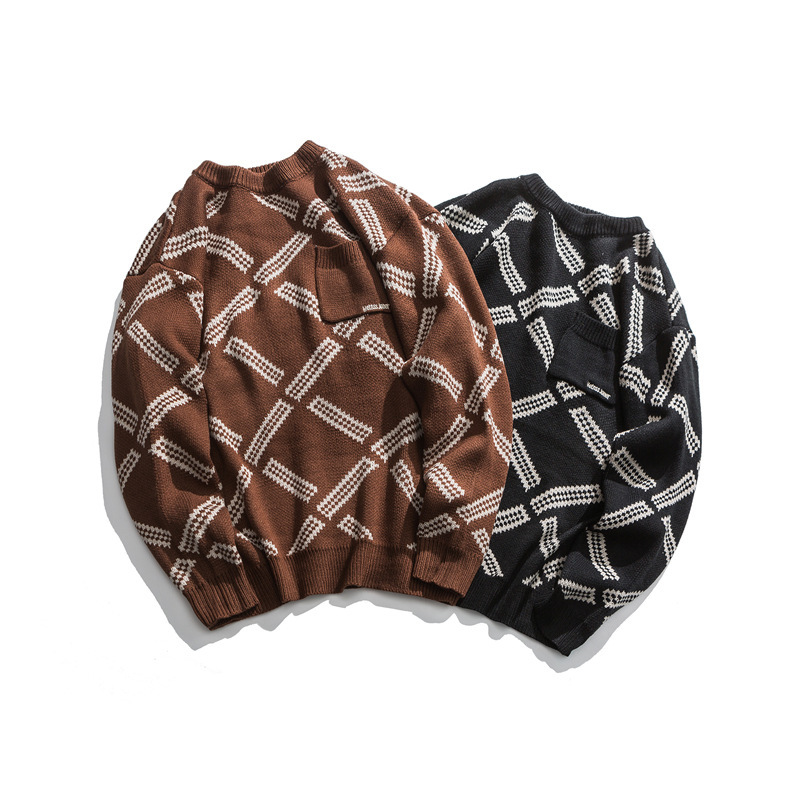 2021 New Kong Dos Homens Britnicos Do Vintage Na Moda Blusas Amantes Solto Outono e Inverno Novo Knitwea OJSK, Brown
2021 New Kong Dos Homens Britnicos Do Vintage Na Moda Blusas Amantes Solto Outono e Inverno Novo Knitwea OJSK, Brown