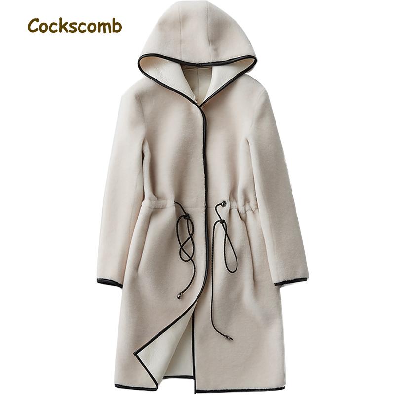 Cockscomb 2020 New Creative Lamb Wool Coat Outerwear Women Adjustable Drawstring Wool Jackets Woman Winter Fur Coat with Hood, Beige
Cockscomb 2020 New Creative Lamb Wool Coat Outerwear Women Adjustable Drawstring Wool Jackets Woman Winter Fur Coat with Hood, Beige