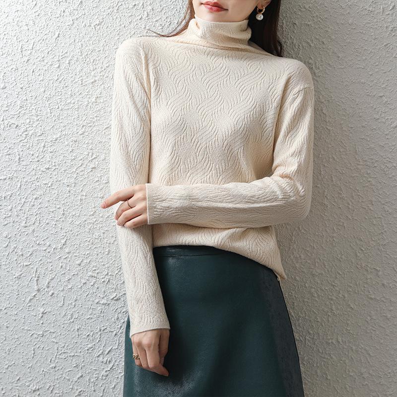 Autumn and Winter Women' New Turtleneck Padded Pullover Slim-Fit Elastic Heap Collar Knit Low Waist Jersey Sweater Women, Green
Autumn and Winter Women' New Turtleneck Padded Pullover Slim-Fit Elastic Heap Collar Knit Low Waist Jersey Sweater Women, Green