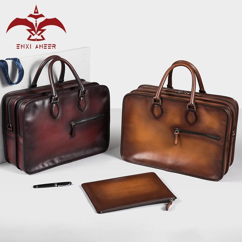 Shine Your Bag! Double Compartment Briefcase Men Large Tote Bag Blue Brown Burgundy Grey Color Men Handbag Cross body Bag Custom1
Shine Your Bag! Double Compartment Briefcase Men Large Tote Bag Blue Brown Burgundy Grey Color Men Handbag Cross body Bag Custom1