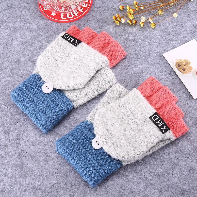 Gloves Female Winter Warmth Cute Korean Student Cartoon Knitted Wool Couple Style Flip Half-finger Dual-use Gloves1
Gloves Female Winter Warmth Cute Korean Student Cartoon Knitted Wool Couple Style Flip Half-finger Dual-use Gloves1